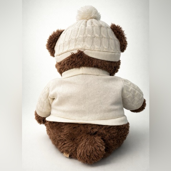 Smart Living Cozy Brown Bear with White Knit Outfit - Picture 2 of 2